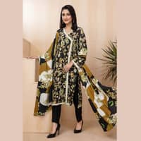 Ideas Linen Unstitched Digital Printed Suit LT-22018 3Pcs - image 6