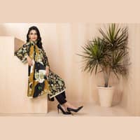 Ideas Linen Unstitched Digital Printed Suit LT-22018 3Pcs - image 4