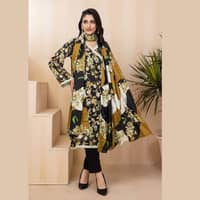 Ideas Linen Unstitched Digital Printed Suit LT-22018 3Pcs - image 2