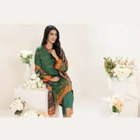 Ideas Linen Unstitched Printed Suit LT-22037B 3Pcs - image 2