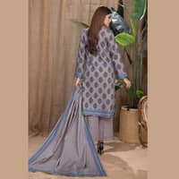 Ideas Khaddar Unstitched Printed Suit K-22098B 3Pcs - image 6