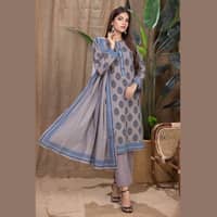 Ideas Khaddar Unstitched Printed Suit K-22098B 3Pcs - image 3
