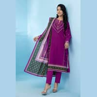 Ideas Khaddar Unstitched Printed Suit K-22091B 3Pcs - image 2