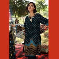Ideas Unstitched Printed Linen Suit LT-12012A 3PC - image 2
