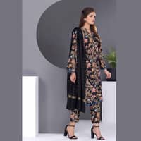 Ideas Cotail Unstitched Printed Suit With Shawl AP-22036 3PC - image 4