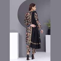 Ideas Cotail Unstitched Printed Suit With Shawl AP-22036 3PC - image 3