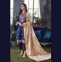 Ideas Unstitched Woven Pashmina Shawl Suit AP-12097 3PC - image 2