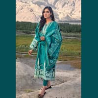 Ideas Unstitched Printed Pashmina Shawl Suit AP-12051 3PC - image 6