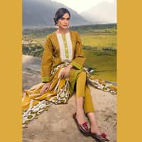 Ideas Unstitched Printed Pashmina Shawl Embroidered Suit AP-12084 3PC - image 4