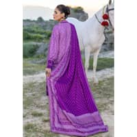 Ideas Twill Linen Unstitched Printed Suit LT-22015B 3PC - image 4