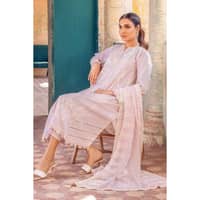 Embroidered Chiffon Dupatta Lawn Unstitched Suit PM-32041 3PC - image 4