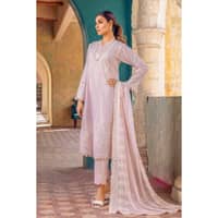 Embroidered Chiffon Dupatta Lawn Unstitched Suit PM-32041 3PC - image 2