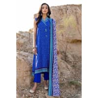 Ideas Twill Linen Unstitched Printed Suit LT-22017A - image 2