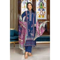 Embroidered Jacquard Unstitched Suit With Silk Dupatta SSM-32005 3PC - image 3