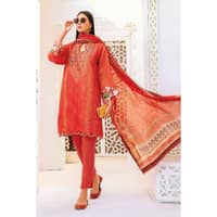 Embroidered Cotton Unstitched Suit With Zari Dupatta ST-32002 3PC - image 4