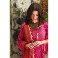 Unstitched Chunri Lawn Suit CL-32039A 3PC - image 5