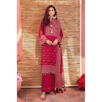 Unstitched Chunri Lawn Suit CL-32163B 3PC - image 2