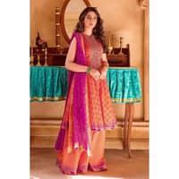 Embroidered Chunri Lawn Unstitched Suit With Chiffon Dupatta BM-32008 3PC - image 4
