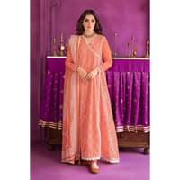Embroidered Chunri Lawn Unstitched Suit With Gold And Lacquer Printed Lawn Dupatta CL-22115 3PC - image 2