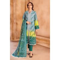 Chunri Lawn Unstitched Suit CL-32097B 3PC - image 3