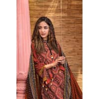 Chunri Lawn Unstitched Suit CL-32055B 3PC - image 4