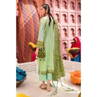 Chunri Lawn Unstitched Lacquer Printed Suit CL-32054B 3PC - image 4