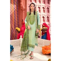Chunri Lawn Unstitched Lacquer Printed Suit CL-32054B 3PC - image 2