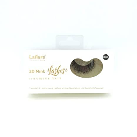 Laflare 3D Mink Lashes 100% Mink Hair K07