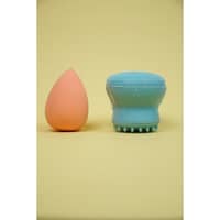 Penguins Silicone Design Octopus Shape Facial Cleansing & Sponge - image 2
