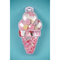 Penguins Baby Girl Cone Hair Ties & Hair Clip Set