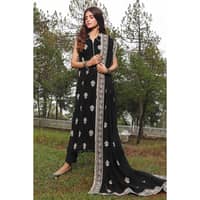 Ideas Velvet Jacquard Unstitched Suit KVJ-32001 3PC