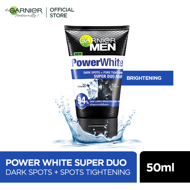 Garnier Men Turbo Bright Super Duo Foam 50 ml For Brighter Skin