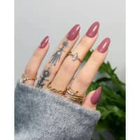 Nail Queen Rosy Glitter Nails