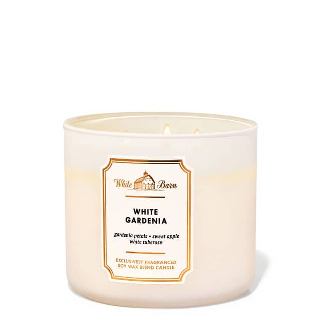 Bath And Body Works White Gardenia 3- Wick Candle