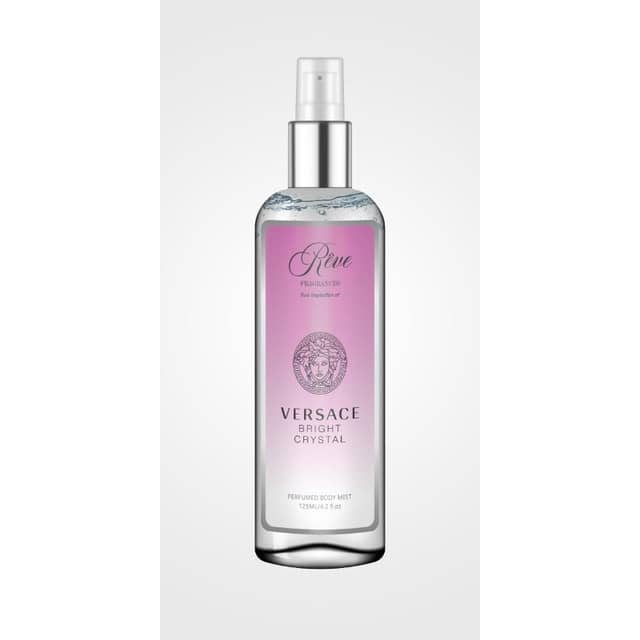 Versace Bright Crystal Body Mist By Reve Fragrances 125ml