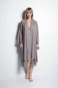 Monamise Home Wear Lacy Dressing Gown 19159 - image 3