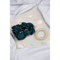 TM Treasures by Meeru Scrunchie Pony Band - Bottle Green