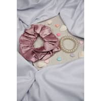 TM Treasures by Meeru Scrunchie Pony Band - Tea Pink