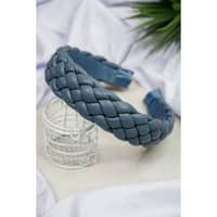 TM Treasures by Meeru Braid Style Hair Band - Grey