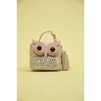 Penguins Mini Coin Bag Key Chain - Warm Ivory
