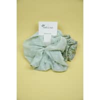 Penguins Multi Color Hair Scrunchies Pack Of 2 - Sea Green