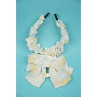 Penguins Baby Girls Hair Band & Clip Set - Yellow
