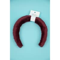 Penguins Girls Fluffy Hair Band - Maroon