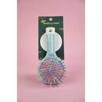 Penguins Kids Hair Brush For Girls - Green