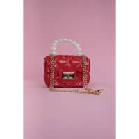 Penguins Mini Sling Bag For Girls - Red
