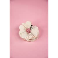 Penguins Girls Flower Hair Catcher - Cream