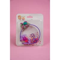 Penguins Baby Girls Hair Styling 3 Pcs Set - Purple
