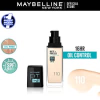 Maybelline New York Fit Me Matte & Poreless Liquid Foundation ( Glass ) - 110 Porcelain