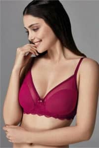 Eros Lingerie Venus Minimizing Cup Bra ersk300 - Cherry · 40B
