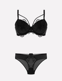 Nurteks Lingerie Bra Set 4485 - Black · 34B